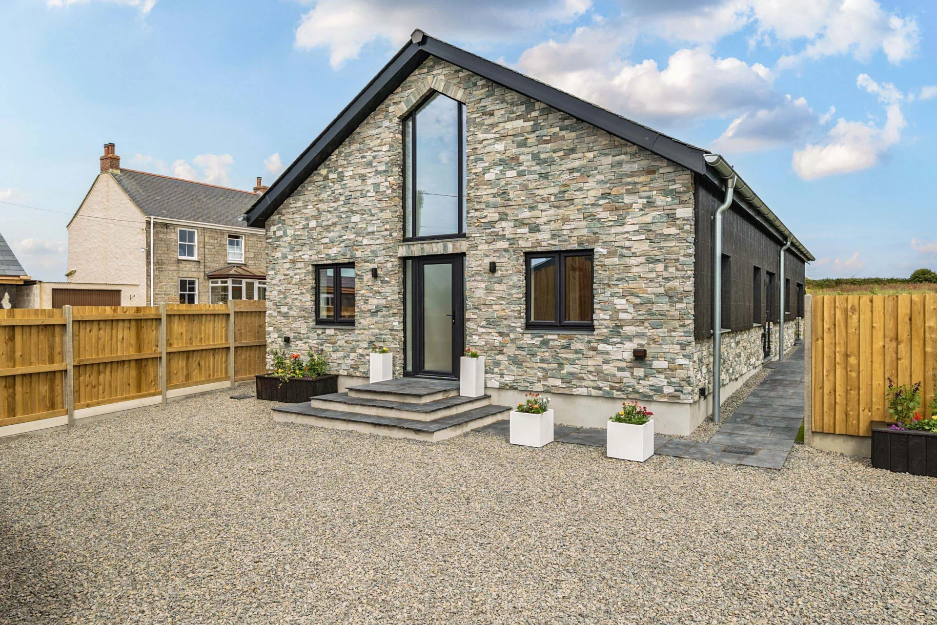 New build house developments Little Rame Barns